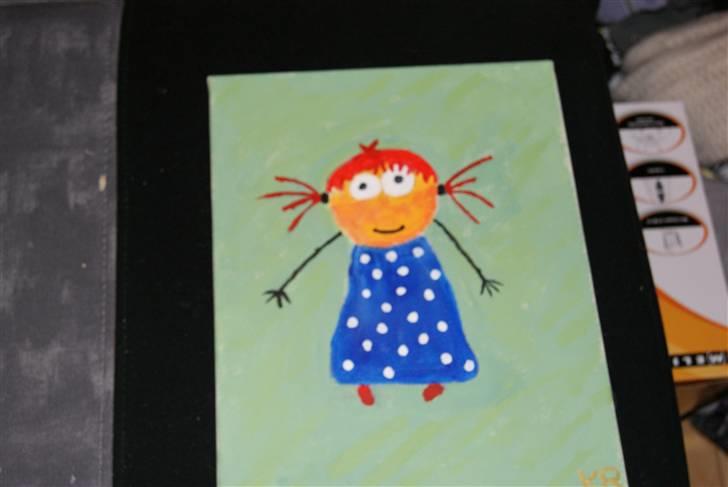 Malerier jeg har malet:) - Pigen med det røde hår :) billede 28