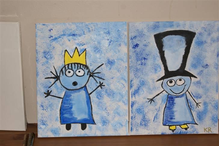 Malerier jeg har malet:) - Manden med den høje hat og Prinsse  :)  * solgt til peter * men jeg kan lave en der ligner denne :) billede 29