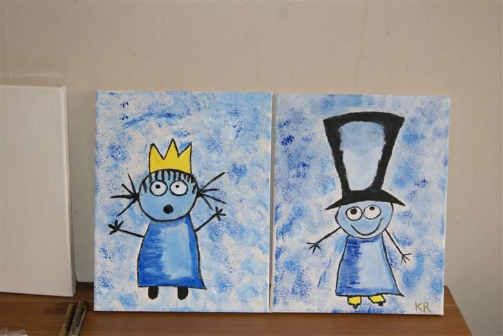 Malerier jeg har malet:) - Manden med den høje hat og Prinsse :) * solgt til peter * men jeg kan lave en der ligner denne :) billede 31