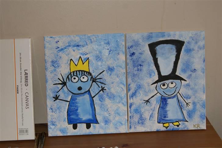 Malerier jeg har malet:) - Manden med den høje hat og Prinsse :) * solgt til peter * men jeg kan lave en der ligner denne :) billede 32