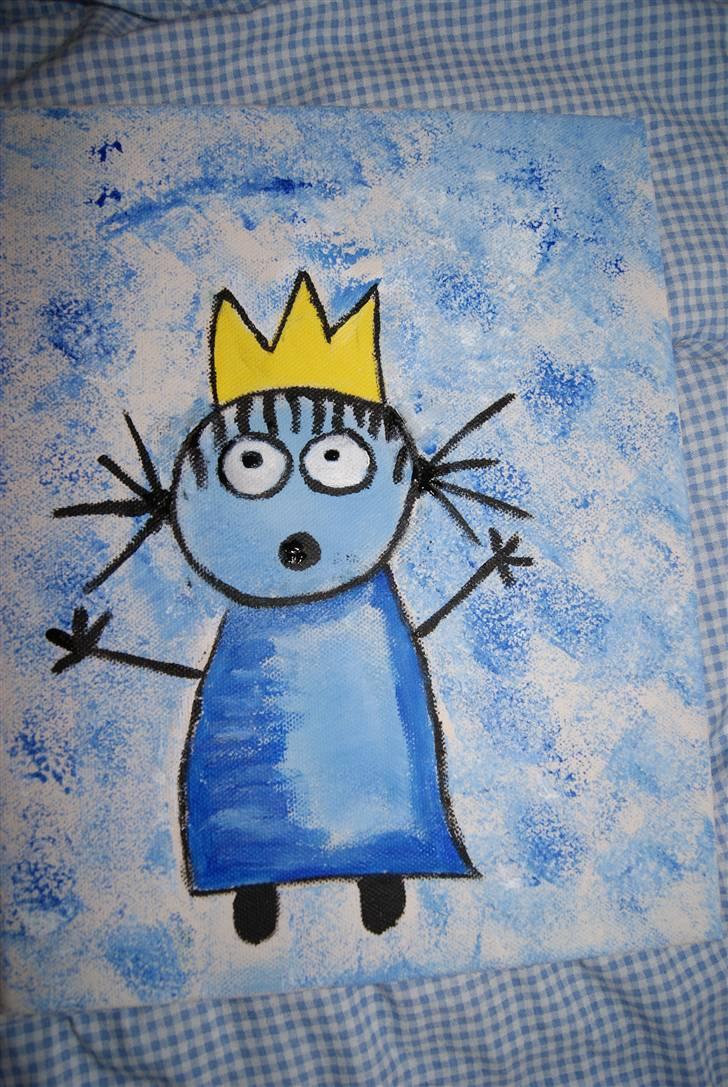 Malerier jeg har malet:) - Prinsse :) * solgt til peter * men jeg kan lave en der ligner denne :) billede 34