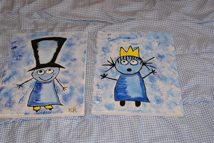 Malerier jeg har malet:) - Manden med den høje hat og Prinsse :) * solgt til peter * men jeg kan lave en der ligner denne :) billede 36