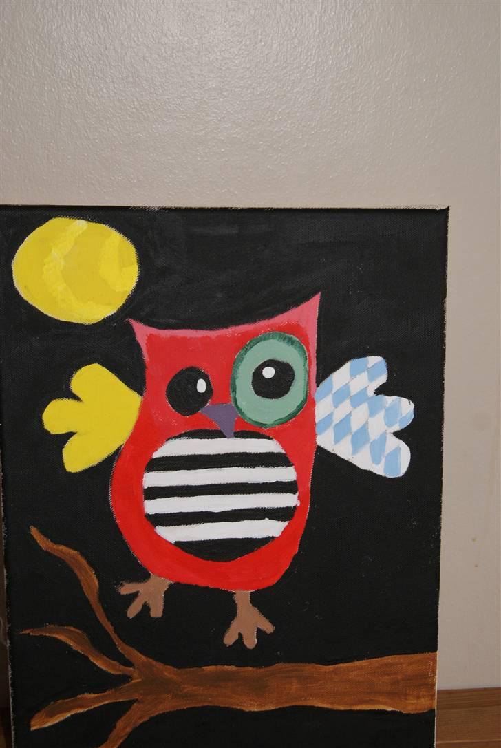 Malerier jeg har malet:) - Fantasi ugle :) billede 38
