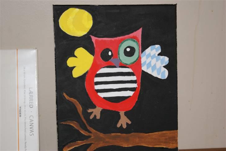 Malerier jeg har malet:) - Fantasi ugle :) billede 39