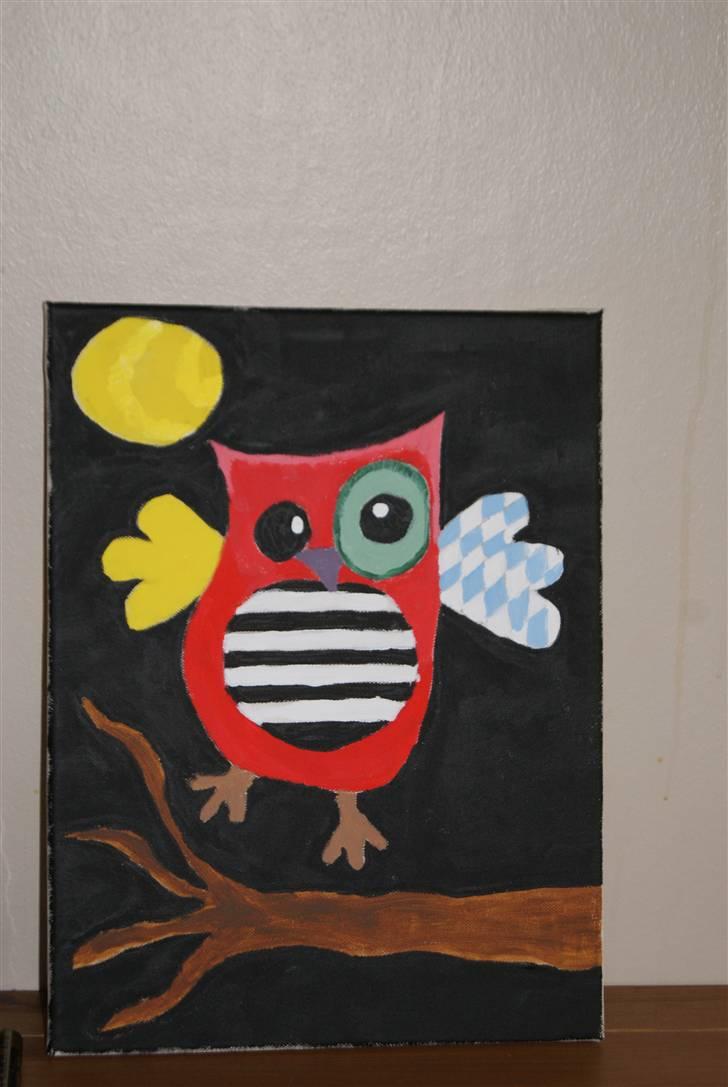 Malerier jeg har malet:) - Fantasi ugle :) billede 40