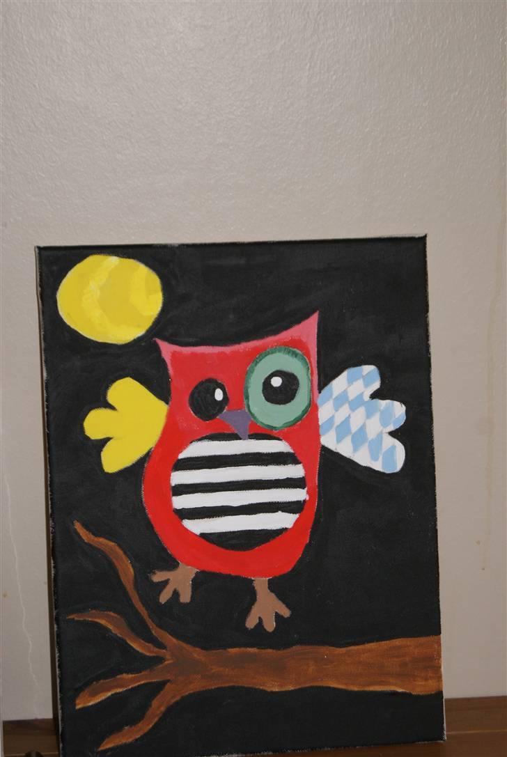 Malerier jeg har malet:) - Fantasi ugle :) billede 41