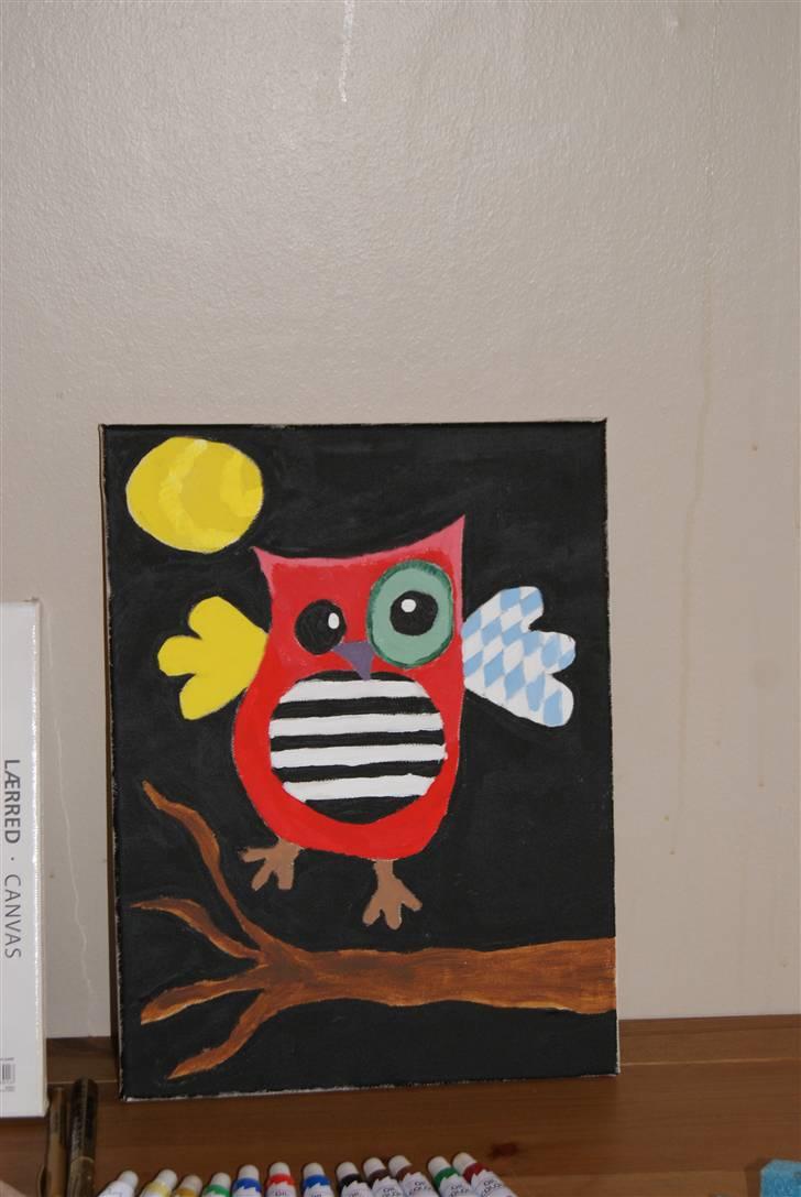 Malerier jeg har malet:) - Fantasi ugle :) billede 42