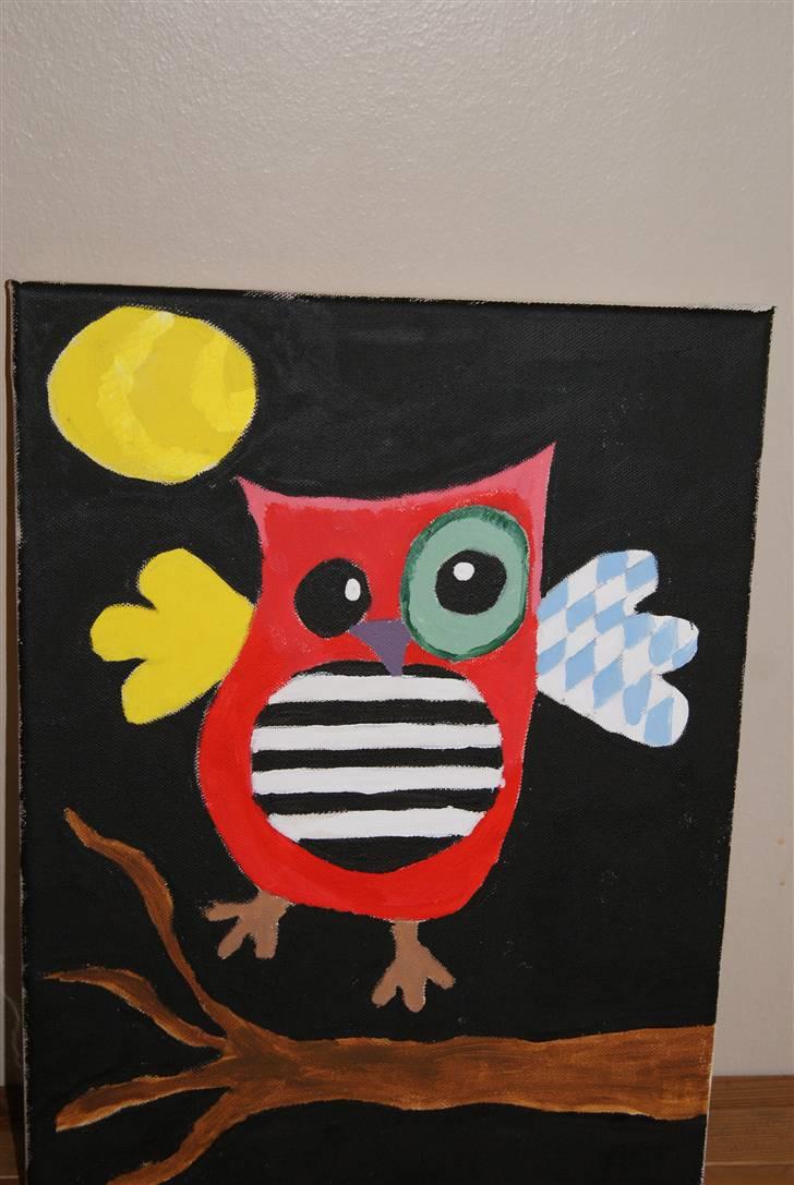 Malerier jeg har malet:) - Fantasi ugle :) billede 43