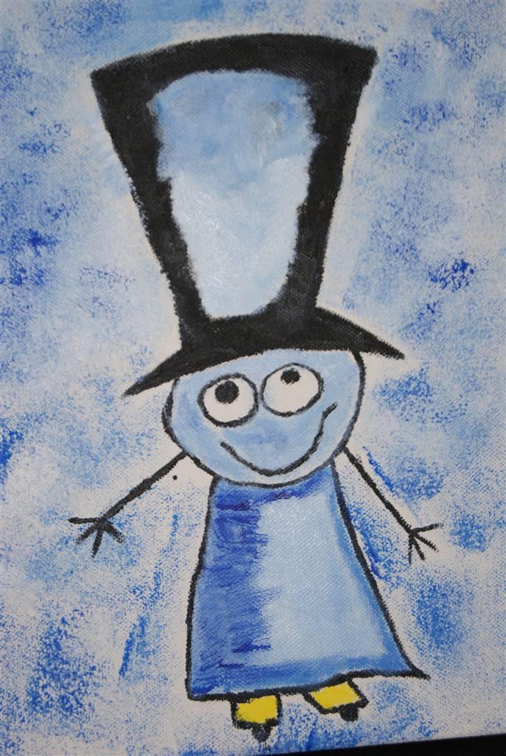 Malerier jeg har malet:) - Manden med den høje hat :)  * solgt til peter * men jeg kan lave en der ligner denne :) billede 44