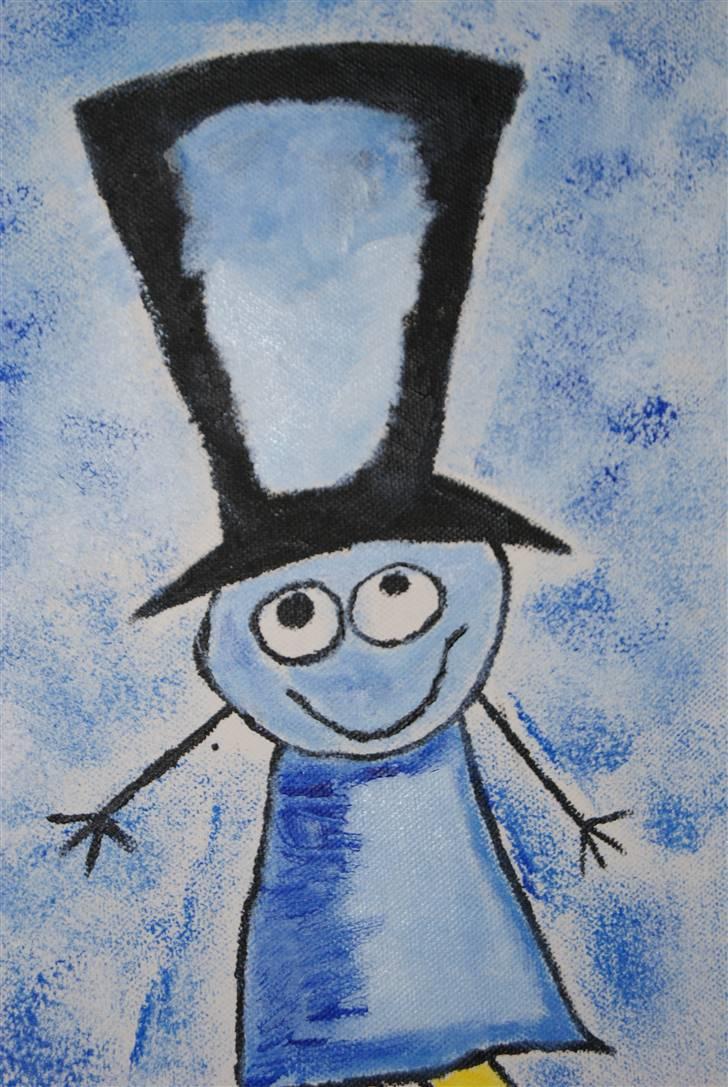 Malerier jeg har malet:) - Manden med den høje hat :)  * solgt til peter * men jeg kan lave en der ligner denne :) billede 45