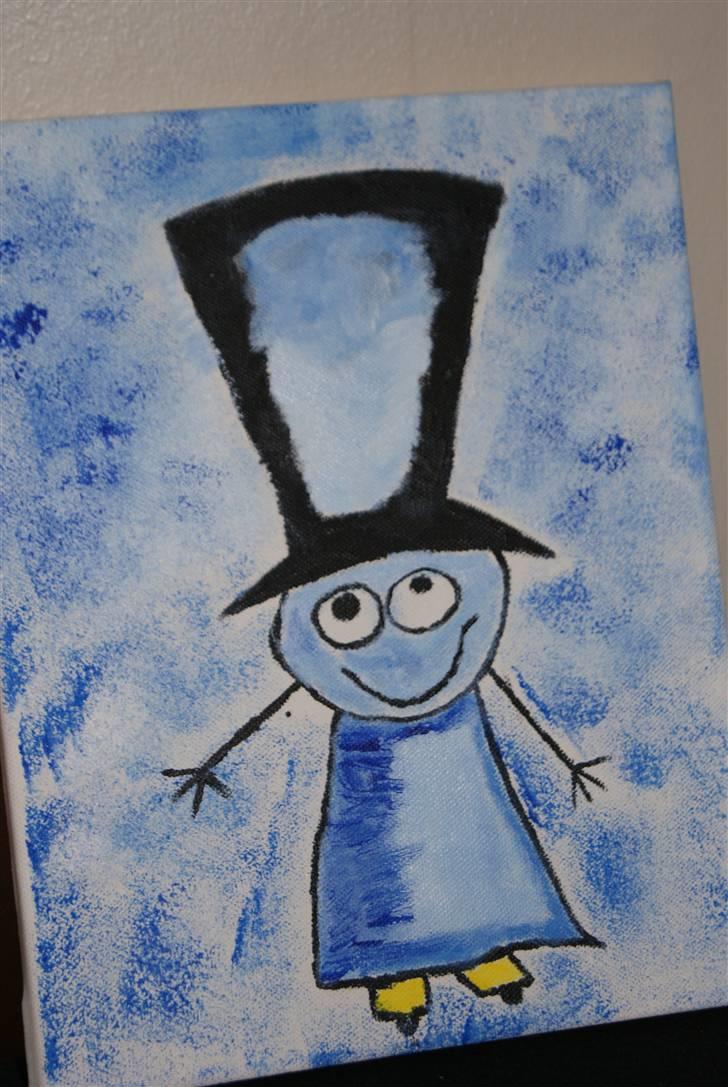 Malerier jeg har malet:) - Manden med den høje hat :)  * solgt til peter * men jeg kan lave en der ligner denne :) billede 46