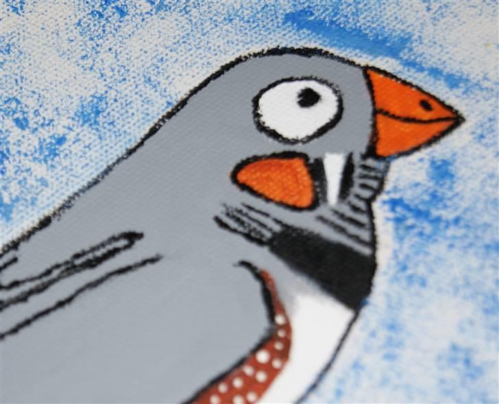 Malerier jeg har malet:) - Zebrafinge bestildt og ønsket af peter :) * solgt * men jeg kan lave en der ligner denne :) billede 49