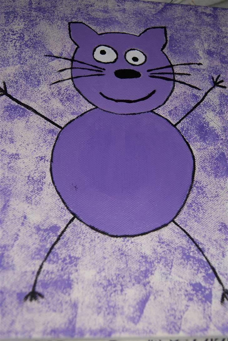 Malerier jeg har malet:) - Skør Kat bestildt og ønsket af peter :) * solgt * men jeg kan lave en der ligner denne :) billede 52