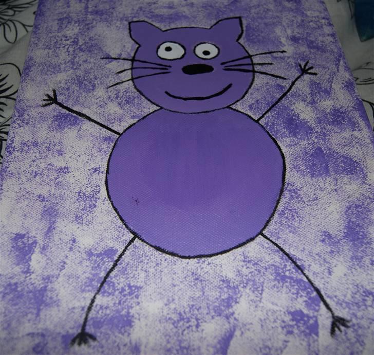 Malerier jeg har malet:) - Skør Kat bestildt og ønsket af peter :) * solgt * men jeg kan lave en der ligner denne :) billede 55