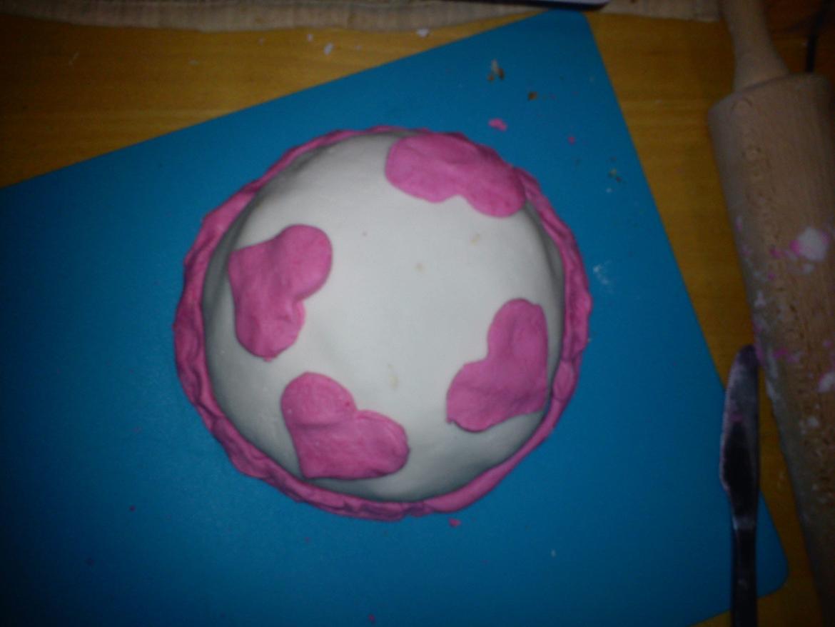 Min første kugle fondant-kage billede 1