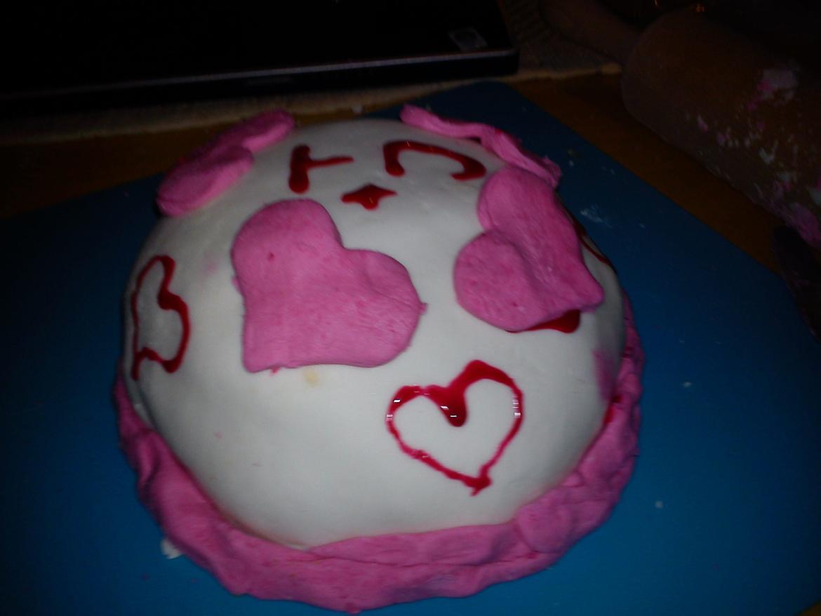 Min første kugle fondant-kage billede 5