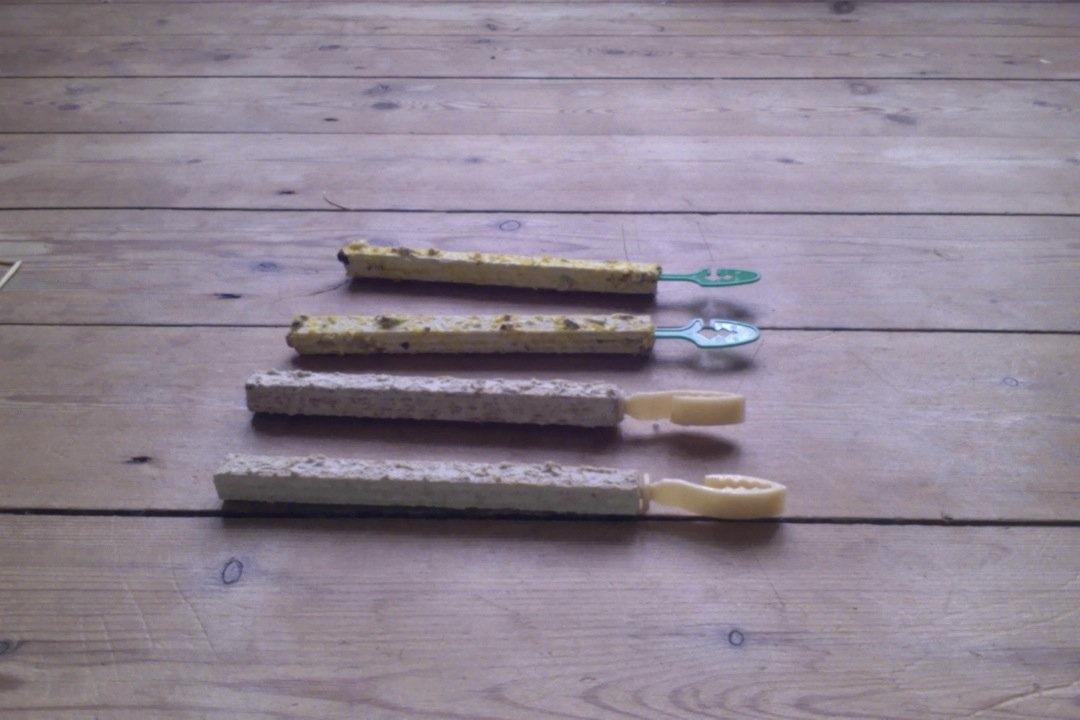 Mine kanin ting:) - Gnaverpinde der er spist. De bliver gemt fordi jeg skal lave mine egne på et tidspunkt:) billede 7