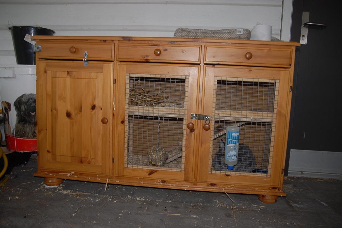 Hjemmelavet kaninbur efterår 2013 - Det færdige resultat :-) billede 9