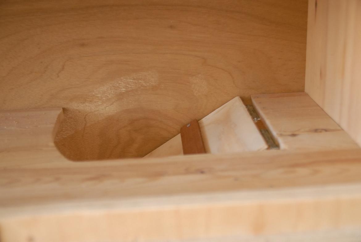 Hjemmelavet kaninbur efterår 2013 - Så kom der trappe på. billede 5