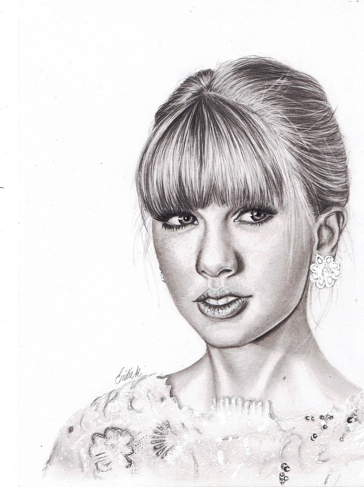 Tegninger 2014 - Taylor swift (for stor næse I know) billede 15