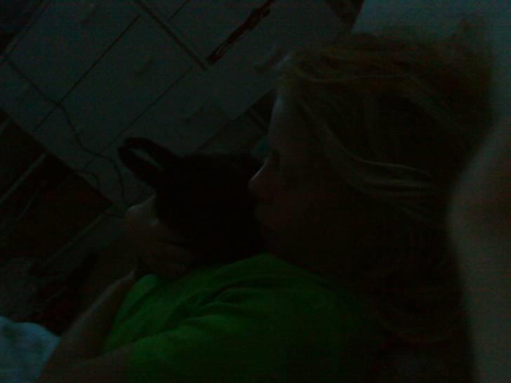 Kanin Ninus <3 - lidt sløret, men vi ligger og sover, også tog min mor lige et billede af det d: billede 8