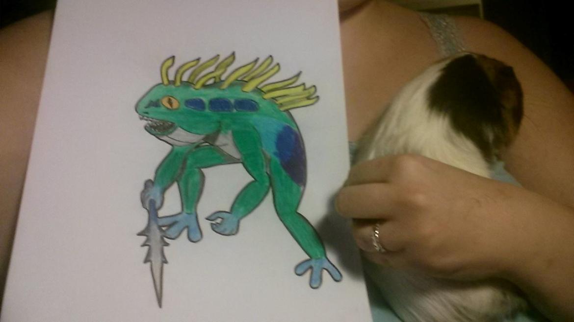 Marsvin Murloc Aurugugluglua - Murloc er navnet på en væsen fra world of warcraft universet :)  billede 7