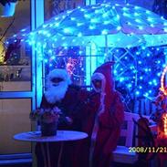 Hygge i vinter- jule- haven/ terrasse