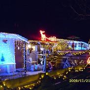 Hygge i vinter- jule- haven/ terrasse