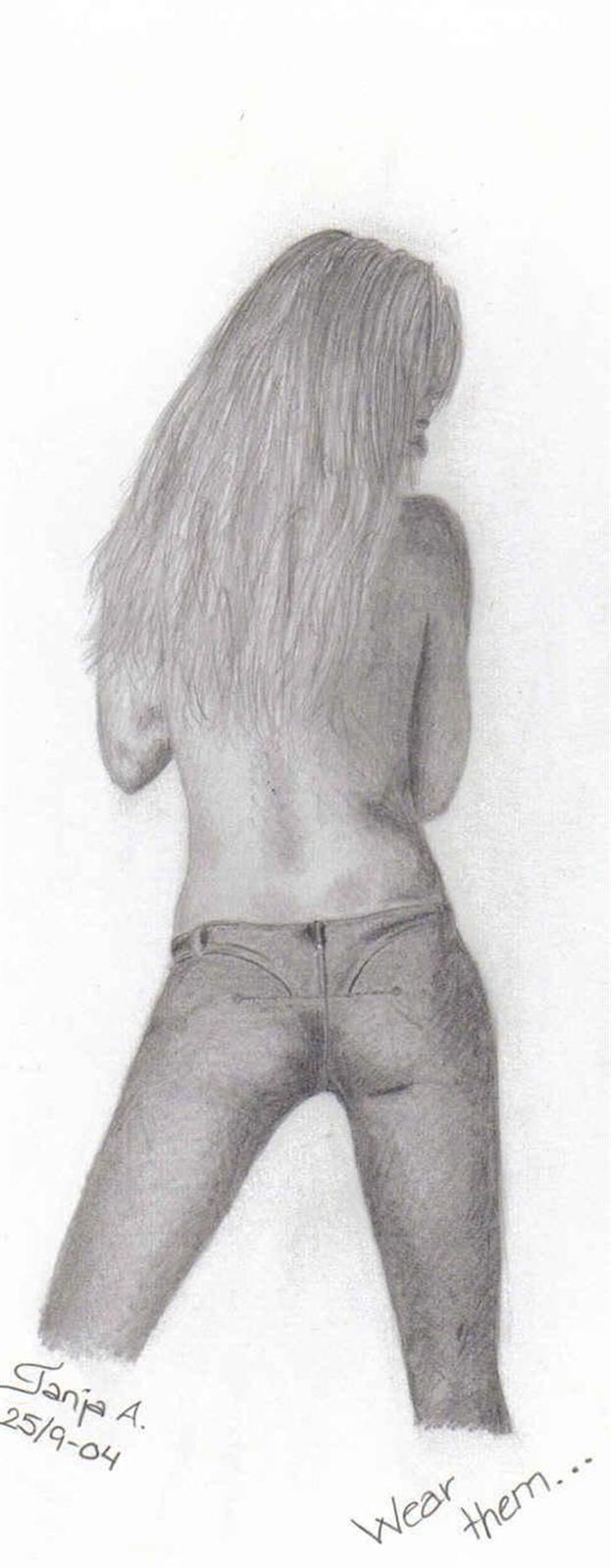 Mine tegninger... - Tegnet efter en reklame for Sisters Point. Blyant. billede 29