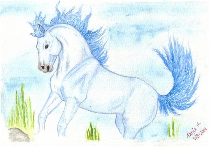 Mine tegninger... - Fra min element-serie: vand. Akvarel. billede 16