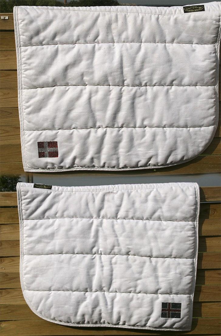 Mit udstyr - Horseguard hvid pad med påsatte swarovski sten, Dannebrog og Islandsk flag billede 16