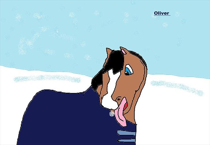 Cartoons og tegninger til andre - Oliver 
Der fanger sne
Tegnet med mus 
 billede 7