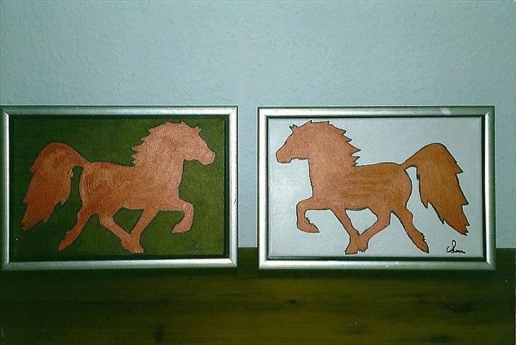 Lidt af min kreative side;O) - Islandske heste billede 5