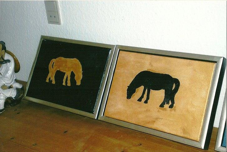 Lidt af min kreative side;O) - Fjordheste på græs billede 7