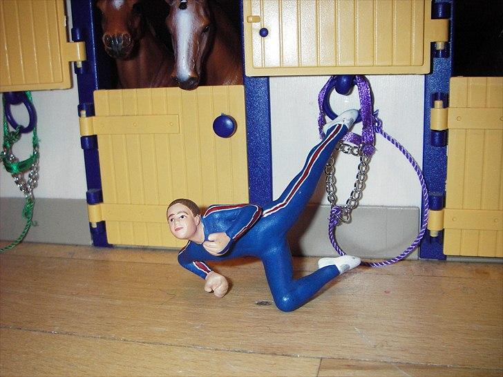 Rosengaarden's Schleich Heste - Petrine. Petrine er EM Juinor voltegerings mester 2010. Hun er også Karens datter og så har hun sin mustang hingst Friend opstaldet her. Petrine er 16 år. billede 50