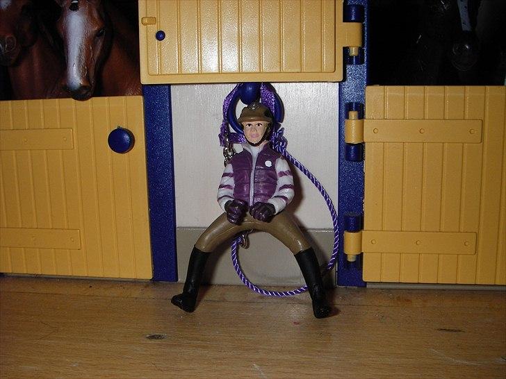 Rosengaarden's Schleich Heste - Katrine. Katrine er Miss Zippie's part og hun rider hende 5 gange om ugen. Desuden går hun både på vores let øvede dressur hold og vores let øvede springhold. Katrine er 10 år. billede 46