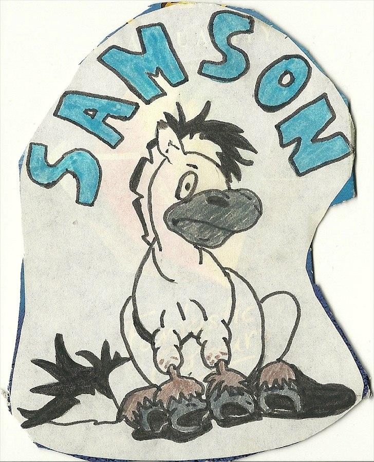 Lidt af min kreative side;O) - Tegning til den film jeg har lavet med samson på dvd;O) billede 11