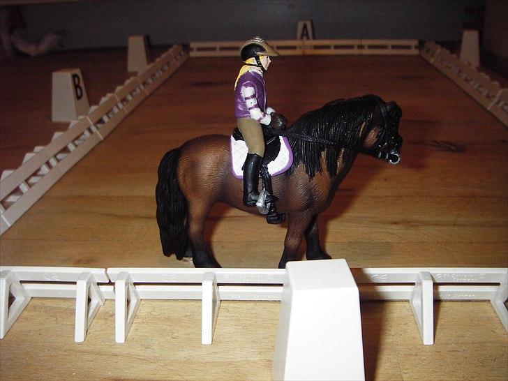 Åbent hus på Rosengaarden's Schleich Heste - - laver parade hved C - billede 95