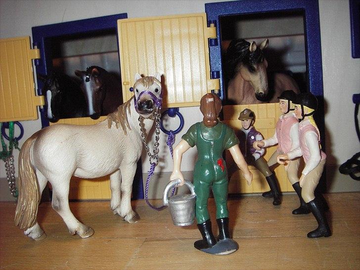 Åbent hus på Rosengaarden's Schleich Heste - Undervisning i teori af Sara (og Athene): Sara siger her til sine "elever" - billede 109