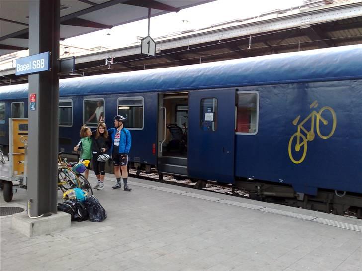 På cykel til Italtien, 2007 - Chrisitan + Line + min far. billede 6