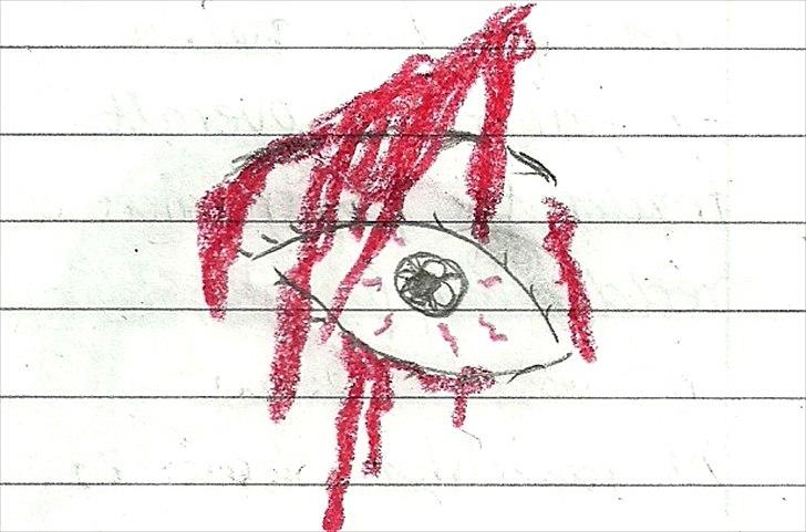 Tegninger :D   - Det herre seje øje fra digtet "To blodige mennesker" :D billede 383