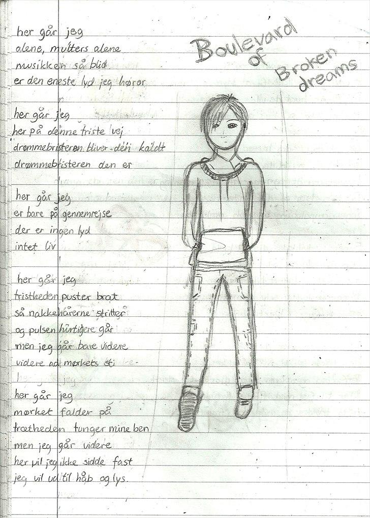 Tegninger :D   - Tegningen som blev til mit første "for sjov digt" Succes med at få ham til at gå :D Stolt af xD Tegnet/skrevet nok nogenlunde midt i eller i slutningen af marts 2011 billede 381