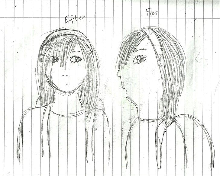 Tegninger :D   - Her ses hvordan jeg tegnede før og hvordan jeg tegner nu xD Jeg sagde jo at det har været grimmere xDDD Den til højre er fra August 2010 og den anden er her fra marts-april 2011 billede 380