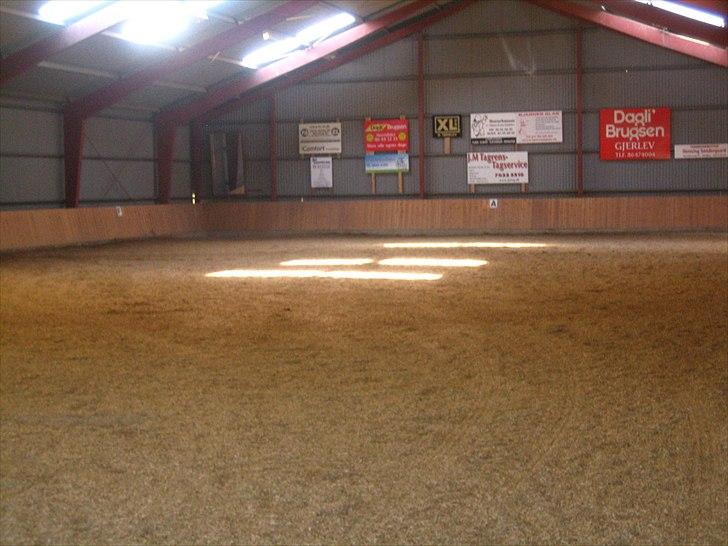 Mejlby Rideklub - Horsemanshiplejr faciliteter til sommer - Ridehuset indefra :) billede 1