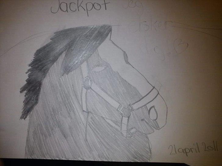 Mine tegninger(Grimme!) - Tegning af Jackpot! Kirstine, sig til hvis der skal farve på! :-) billede 6