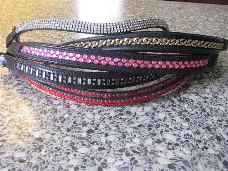 Mit udstyr til hestene. - 5 forskellige pandebånd. billede 44