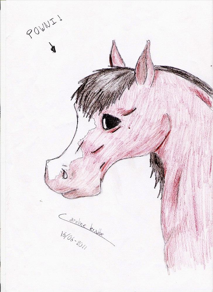 Flere tegninger .. - Ja, her er så den første. Farverne er selvfølgelig bedre in real life, men det er okay..
Det lidt en forsjov-tegning, så den er ikke så god, men synes lige der skulle farve på ;-) billede 1