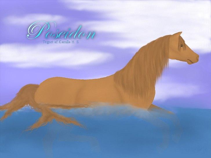 Mine hestetegninger på computeren :) - Første svømmende hest :D Synes den er blevet virkelig god :D billede 39