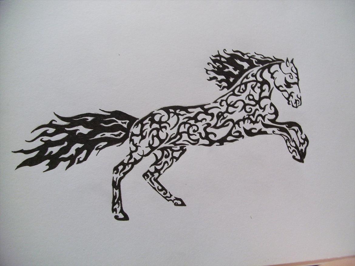Tegninger - Heste tribal 2011 billede 30