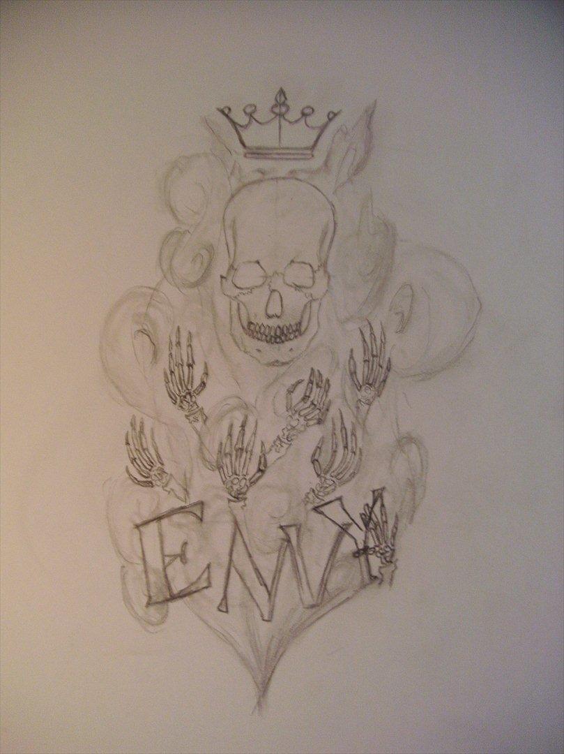 Tegninger - Første skull tegning 2010 billede 31